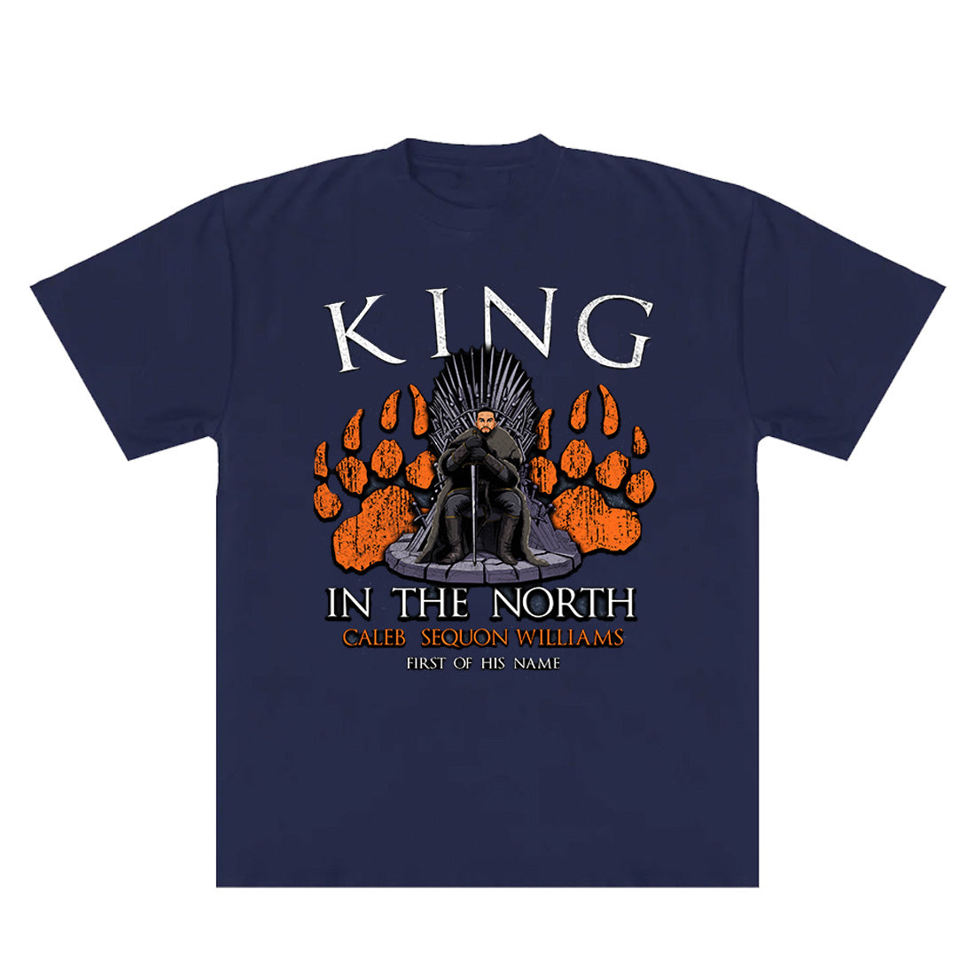 Urban Backwoods King In The North – T-Shirt Uomo Cotone 190g – Taglie Fino A 5XL